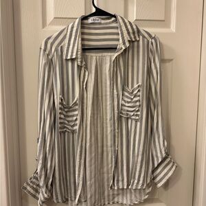 Lilyful Women's Striped Button-up